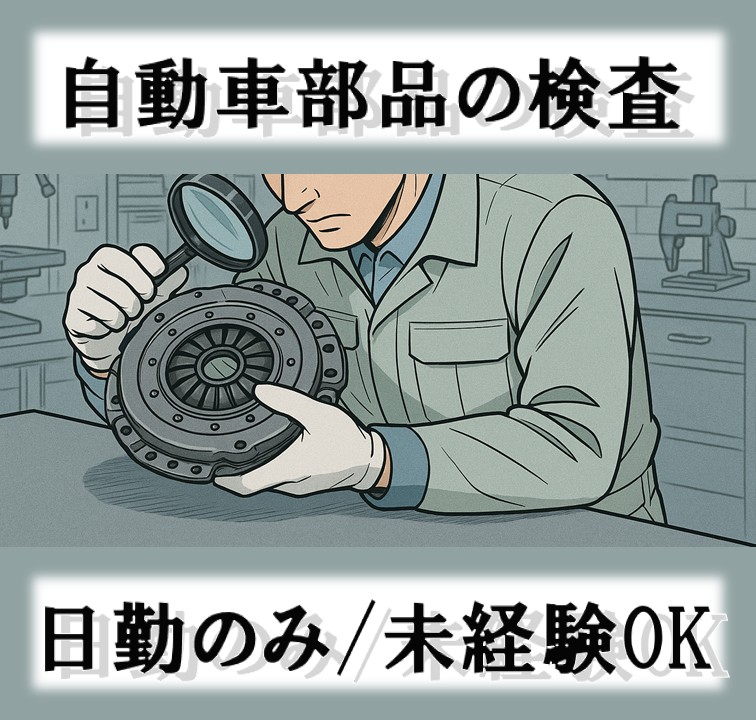 【日勤のみ／未経験OK】クラッチ部品の検査スタッフ募集！＠山形県鶴岡